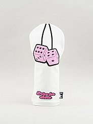 Dormie - Lucky Pink Dice White Driver Headcover