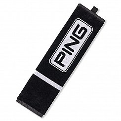 Ping Tri-Fold Towel - Black/White