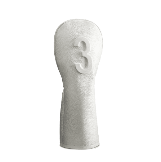 Vessel Lux Embossé Driver Headcover - White