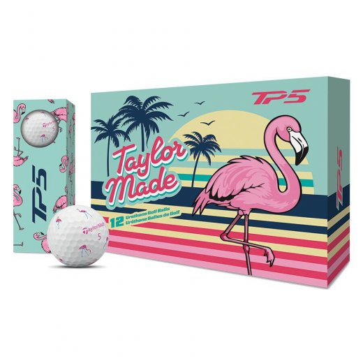 TaylorMade TP5 Pix Flamingo Ltd - White