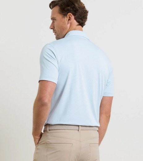 Peter Millar TREBLE PERFORMANCE JERSEY POLO - EDWIN SPREAD COLL