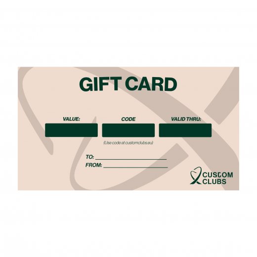 Gift Card, Gift certificate customclubs.eu