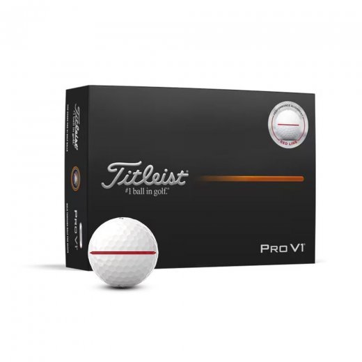 Titleist PRO V1 AIM Performance Red - White