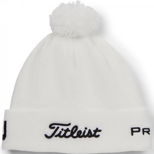 Titleist Tour Pom Pom - Beanie - White