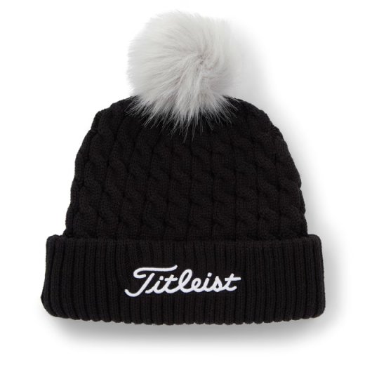 Titleist - Cable Knit Pom Pom - Beanie - Black